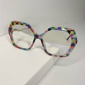 Colorful Checkered Sunglasses